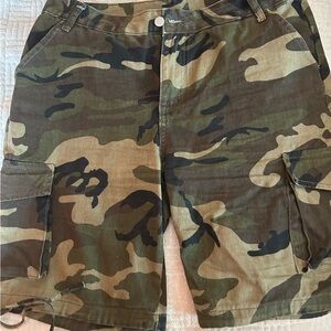 Camouflage Cargo Shorts for Women